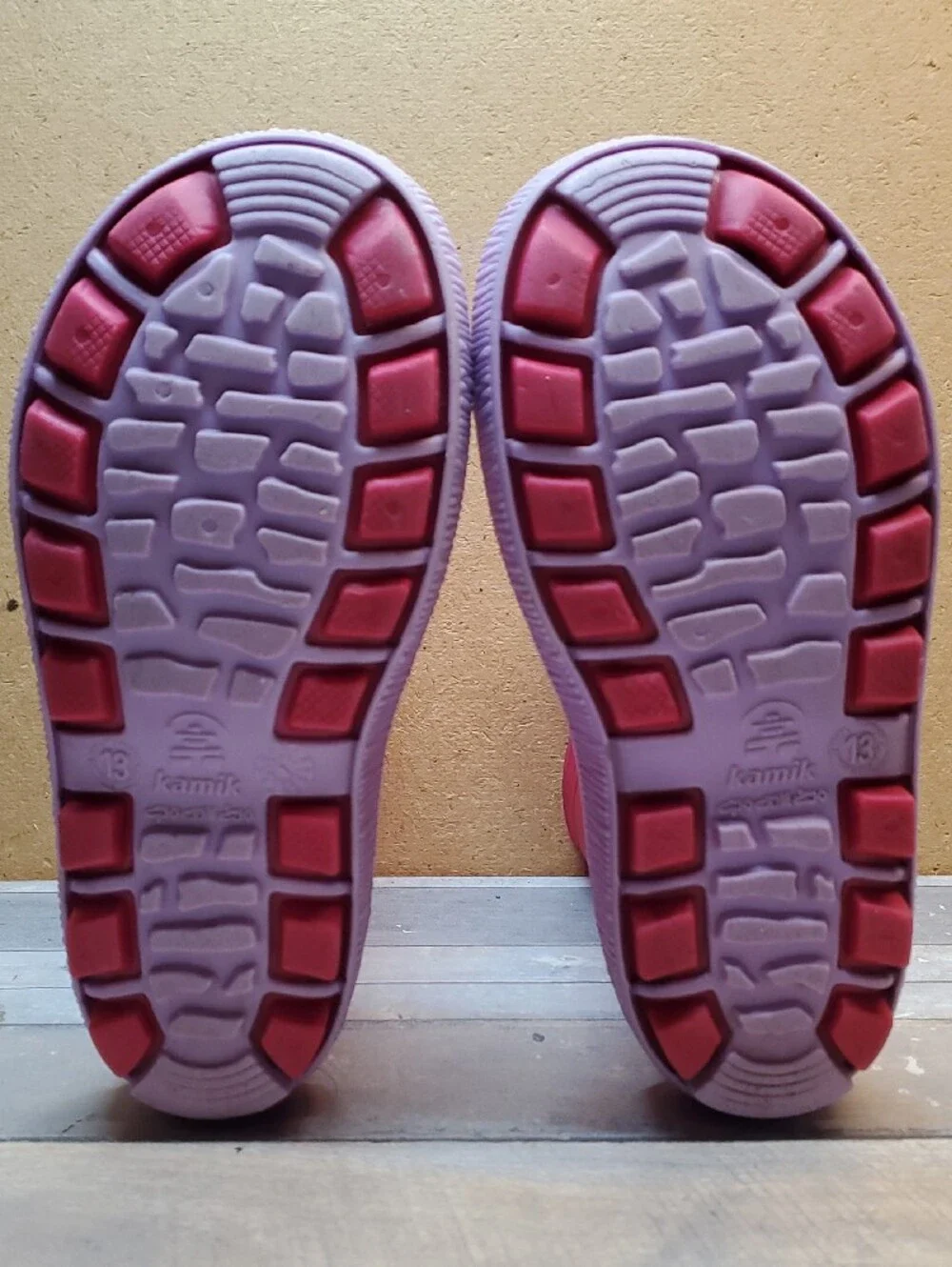 Kamik Stomp Waterproof Rose Pink Rain Boots Size 13